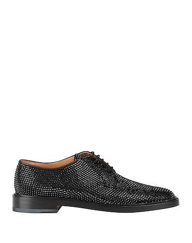 MAISON MARGIELA Laced shoes Black Textile fibres