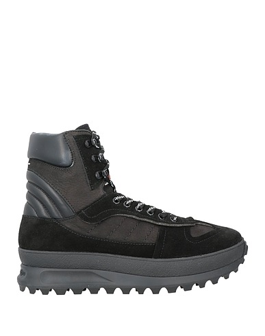 MAISON MARGIELA Ankle boot Black Leather, Textile fibers