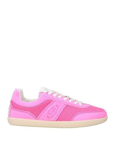 TOD'S Sneakers Pink Leather, Textile fibers