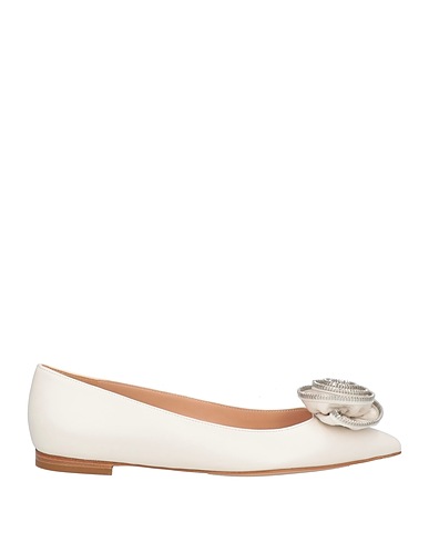 GIANVITO ROSSI Ballerine Bianco Pelle