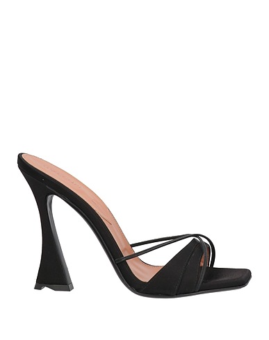 D'ACCORI Sandals Black Textile fibers