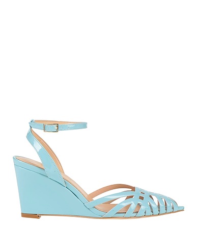 OVYÉ Sandals Sky blue Textile fibres