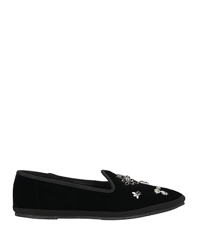 PAOLA ZUIN Venezia Mocassino Nero Fibre tessili