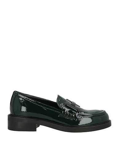 BRUGLIA Loafers Dark green Leather