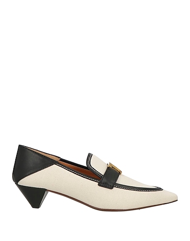 TOD'S Loafers Beige Textile fibres, Leather