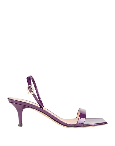 GIANVITO ROSSI Sandals Purple Leather