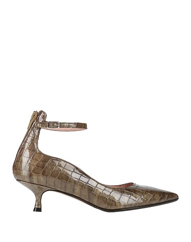 ANNA F. Pump Khaki Leather