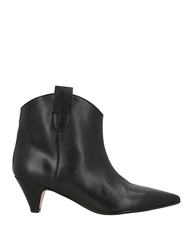 ANNA F. Ankle boot Black Leather
