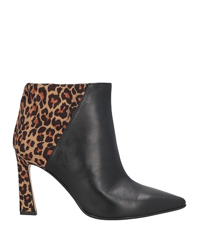 ANNA F. Ankle boot Black Leather
