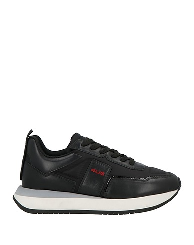 PACIOTTI 4US Sneakers Black Leather, Textile fibres