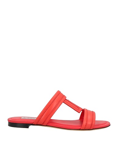 TOD'S Sandals Coral Leather