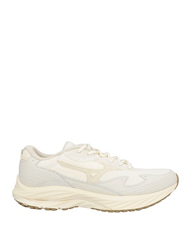 MIZUNO Sneakers Cream Leather, Textile fibers