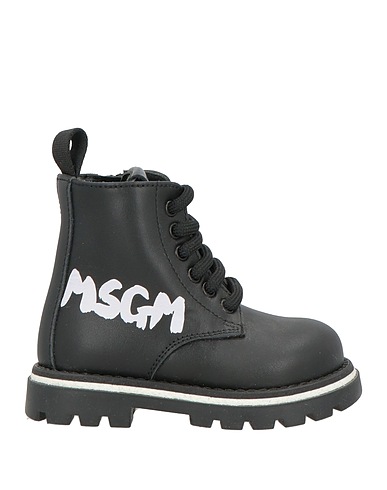 MSGM Stivaletti Nero Fibre tessili