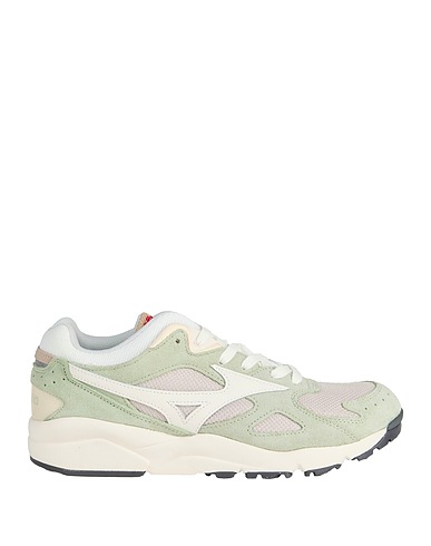 MIZUNO Sneakers Light green Leather, Textile fibers