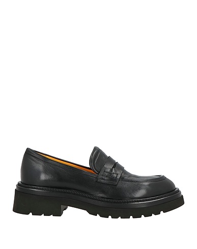 MARA BINI Loafers Black Leather