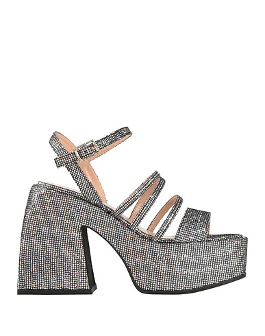 NODALETO Sandals Silver Other Fibres