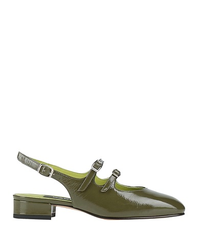 CAREL Paris Ballet flats Military green Leather