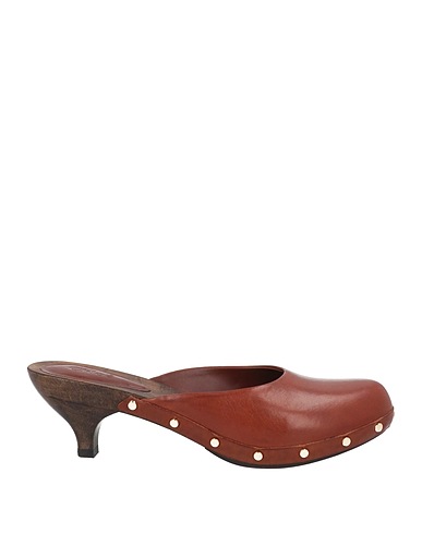 CHLOÉ Mules and clogs Brown Leather