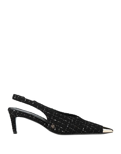 ANINE BING Escarpins Noir Fibres textiles
