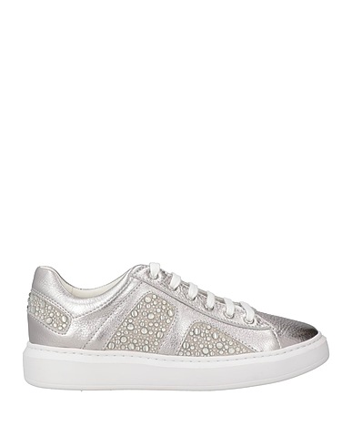 TWINSET Sneakers Silver Leather