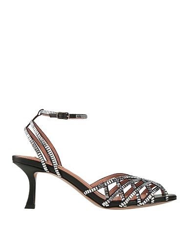 BIBI LOU Sandals Black Textile fibers