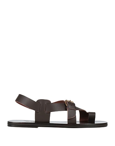 ANCIENT GREEK SANDALS Flip flops Dark brown Cowhide