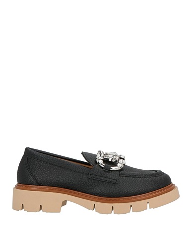 OVYÉ Loafers Black Leather