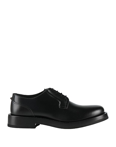 VALENTINO GARAVANI Laced shoes Black Leather