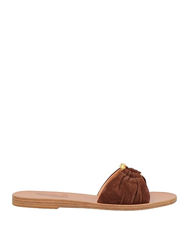 ANCIENT GREEK SANDALS Πέδιλο Σοκολατί Δέρμα