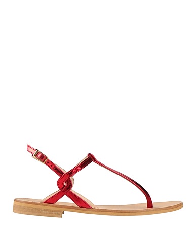 POSITANO Flip flops Red Leather
