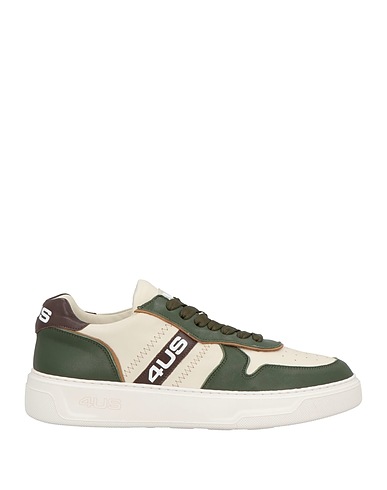 PACIOTTI 4US Sneakers Verde militare Pelle di vitello