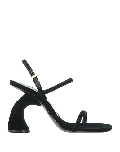 DRIES VAN NOTEN Sandals Black Textile fibres