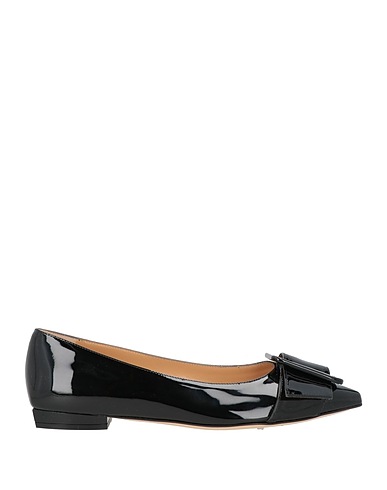 SERGIO ROSSI Ballet flats Black Leather
