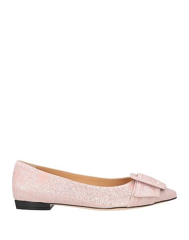 SERGIO ROSSI Ballet flats Pink Textile fibres