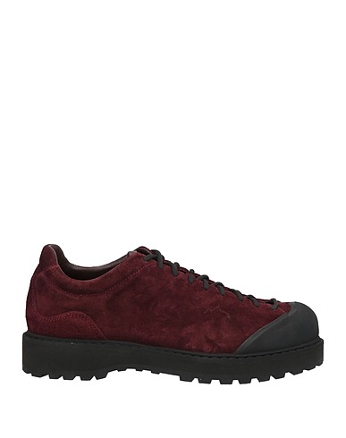 DIEMME Laced shoes Burgundy Leather, Plastic