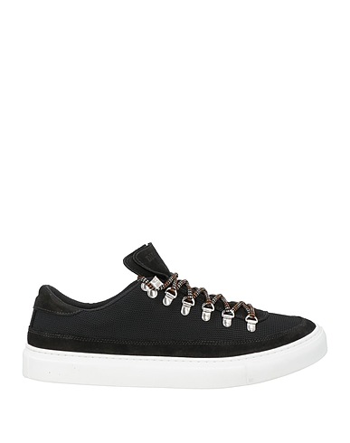 DIEMME Sneakers Black Leather, Textile fibres