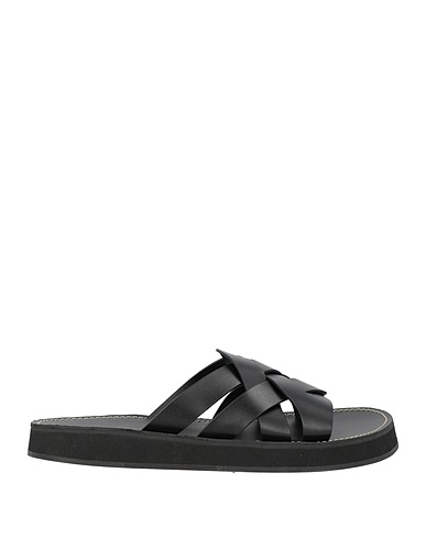HEREU Sandales Noir Cuir