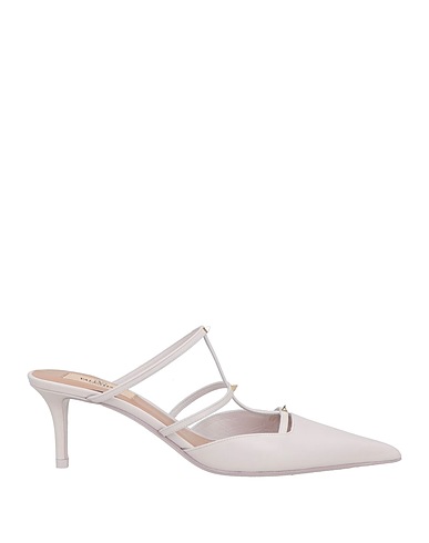 VALENTINO GARAVANI Mules and clogs White Leather