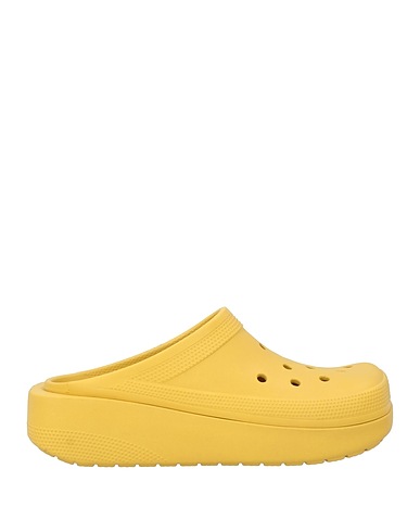 CROCS Mules and clogs Mustard Rubber