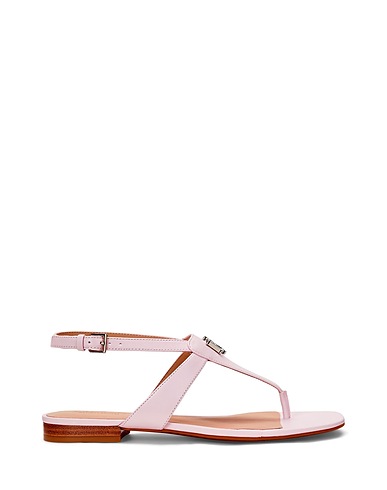 LAUREN RALPH LAUREN Dianetten EVERLEY NAPPA LEATHER SANDAL
 Hellrosa 100% Rindsleder
