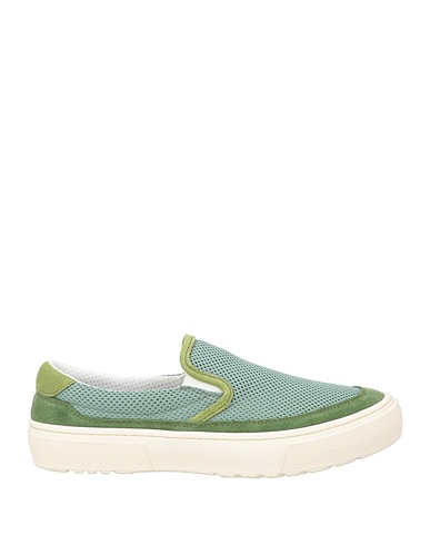 DIEMME Sneakers Green Textile fibres, Leather