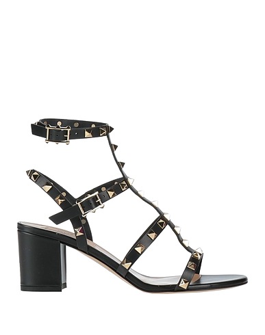 VALENTINO GARAVANI Sandals Black Leather