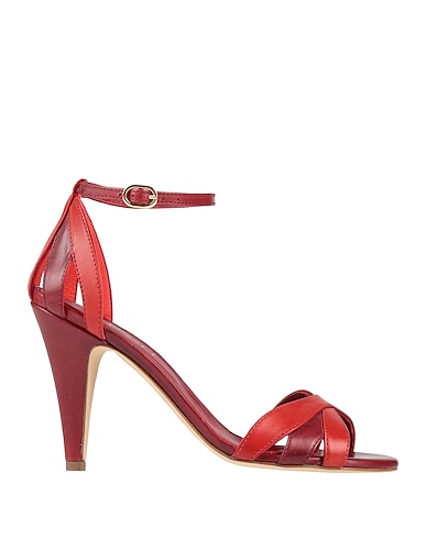 TWINSET Sandals Red Leather