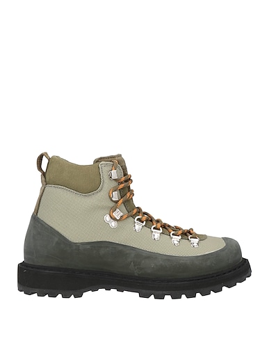DIEMME Ankle boot Sage green Leather, Textile fibers, Rubber