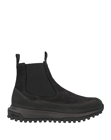 DIEMME Ankle boot Black Leather, Rubber