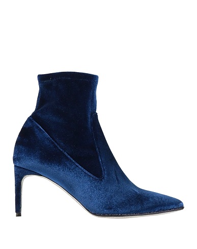 RENE' CAOVILLA Ankle boot Blue Textile fibres