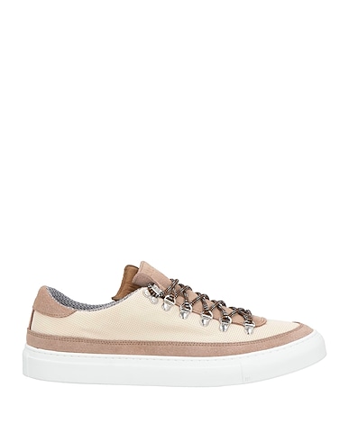 DIEMME Sneakers Taupe Leather, Textile fibers