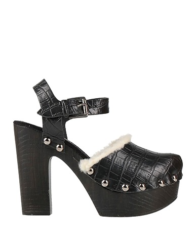 ACTITUDE by TWINSET Mules and clogs Black Leather