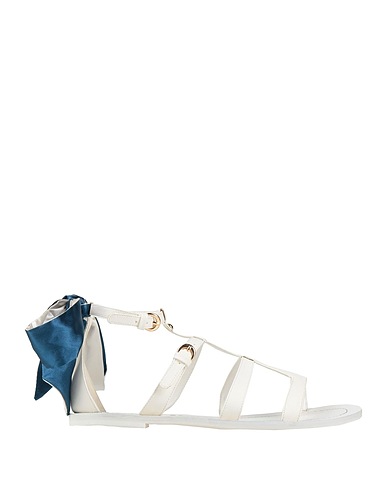 TWINSET Sandals U&B White Textile fibers