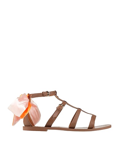 TWINSET Sandalen U&B Braun Gewebefasern